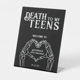 トレンディゴシックな20歳の誕生日 "ティーンズに死を" 台座サイン