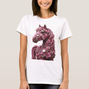 トレンディシルバーアブストラクトアート グラフィックデザイン Tシャツ