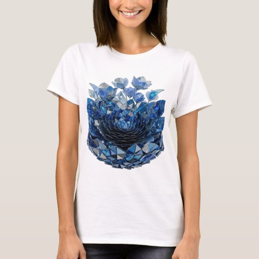 トレンディシルバー抽象芸術デザイン v2 tシャツ (正面)
