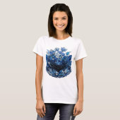 トレンディシルバー抽象芸術デザイン v2 tシャツ (正面フル)