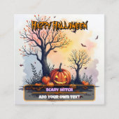 トレンディハロウィンスプーキーキュートコレクション スクエア名刺 (正面)