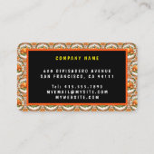 トレンディパンプキンサンクスギビング秋コレクション 名刺 (裏面)