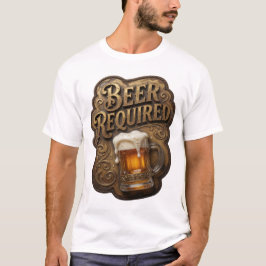 トレンディビール必須スローガンTシャツ Tシャツ