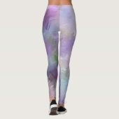 トレンディピンクブルーパープルパステルカラーズテンプレートシック レギンス (裏面)