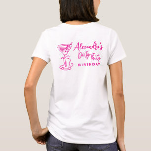 トレンディピンク ダーティサーティー 30歳の誕生日 Tシャツ