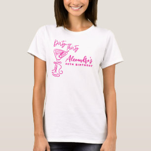 トレンディピンク ダーティサーティー 30歳の誕生日 Tシャツ