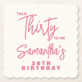 トレンディピンク トークサーティトゥーミー 30歳の誕生日 ペーパーコースター