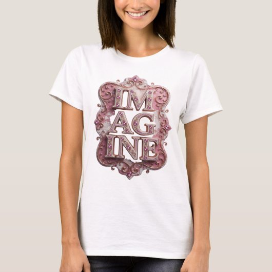 トレンディピンクIMAGINE オリジナルTシャツ Tシャツ (正面)