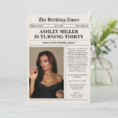 トレンディフォト新聞 30歳の誕生日  招待状 (スタンド正面)