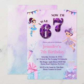 トレンディング6→7 メモボールエリーナの妖精の誕生日 招待状