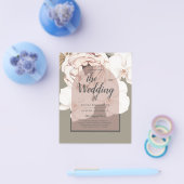 トレンディングMOSS赤面結婚のセージほこりっぽいピンク チラシ (シングル)