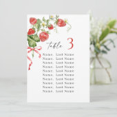 トレンディーいちごテーブル番号座席表 招待状 (スタンド正面)