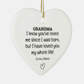 トレンディーおばあちゃん誕生日思い出に残る セラミックオーナメント (右)