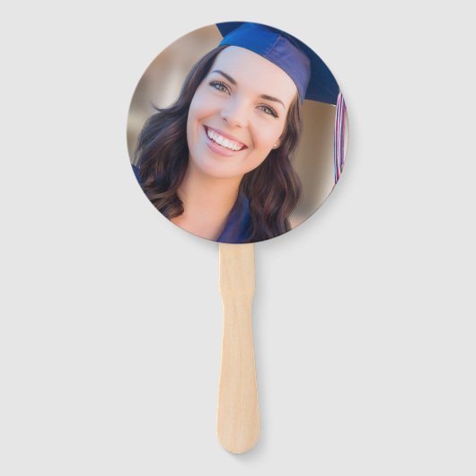 トレンディーおめでとうございます大学院写真卒業 ハンドファン (裏面)