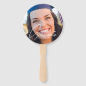 トレンディーおめでとうございます大学院写真卒業 ハンドファン (正面)