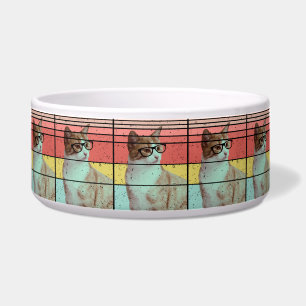 トレンディーおもしろいかわいい猫ヴィンテージ ボウル