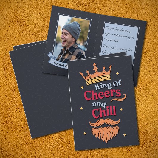 トレンディーおもしろいキング引用文タイポグラフィ父の日 カード