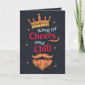 トレンディーおもしろいキング引用文タイポグラフィ父の日 カード (正面)