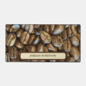 トレンディーおもしろいコーヒー豆大好きコーヒーデスクマット デスクマット (正面)