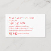 トレンディーおもしろいデザイン名刺 名刺 (裏面)