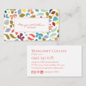 トレンディーおもしろいデザイン名刺 名刺 (正面/裏面)