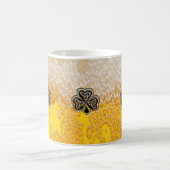 トレンディーおもしろいビアアイリッシュラッキーシャームロック コーヒーマグカップ (中央)