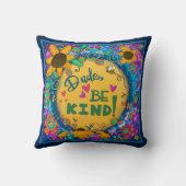 トレンディーおもしろいユニークフローラドゥーデア親切 クッション (裏面)