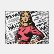 トレンディーおもしろいユーモア危険女性新聞