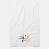 トレンディーおもしろい、都市デザイン救水飲料ビール キッチンタオル (縦)