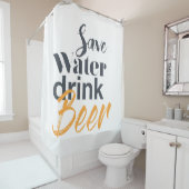 トレンディーおもしろい、都市デザイン救水飲料ビール シャワーカーテン (インサイチュ)