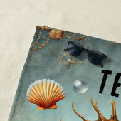 トレンディーお洒落スチームパンクシーパーソナライズされたホース ビーチタオル (インサイチュ)