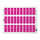 トレンディーお洒落ピンクハンドドロー30歳の誕生日 ラベル (フルシート)