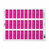 トレンディーお洒落ピンクハンドドロー30歳の誕生日 ラベル (フルシート)