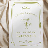 トレンディーお洒落マ描ルティーニのブリデスメイド提案 カード