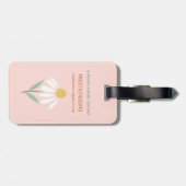 トレンディーお洒落レトロ夏デイジー ラゲッジタグ (裏面横)