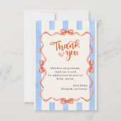 トレンディーお洒落手引きコケット サンキューカード (正面)