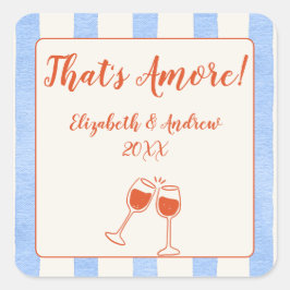 トレンディーお洒落手描き スクエアシール