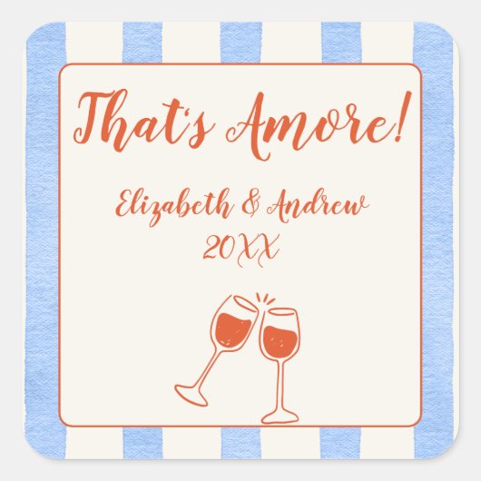 トレンディーお洒落手描き スクエアシール (正面)