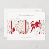 トレンディーお洒落手書き季節のごあいさつ シーズンポストカード (正面/裏面)