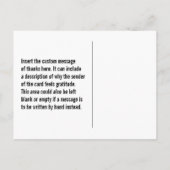 トレンディーお洒落「ありがとう！」 ポストカード (裏面)