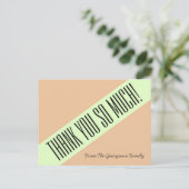 トレンディーお洒落「ありがとう！」 ポストカード (スタンド正面)