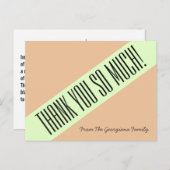 トレンディーお洒落「ありがとう！」 ポストカード (正面/裏面)