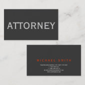 トレンディーかわいいシックなプレーン弁護士名刺 名刺 (正面/裏面)