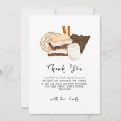 トレンディーかわいいズ'more Love & おもしろいベビーシャワー サンキューカード (正面)