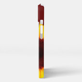 トレンディーかわいいヒマワリモノグラム iPhoneケース (左側面)