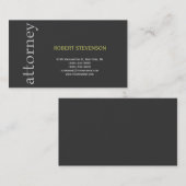 トレンディーかわいいプレーン弁護士名刺 名刺 (正面/裏面)