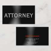 トレンディーかわいいプレーン弁護士名刺 名刺 (正面/裏面)