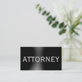 トレンディーかわいいプレーン弁護士名刺 名刺 (スタンド正面)