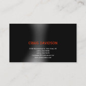 トレンディーかわいいプレーン弁護士名刺 名刺 (裏面)