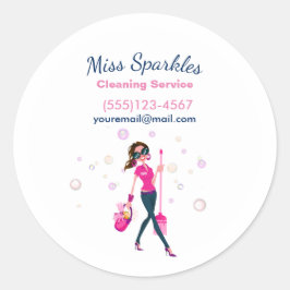 トレンディーかわいい女中 ラウンドシール